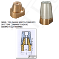 Ogive Zinc Anode Complete with Conical Brass