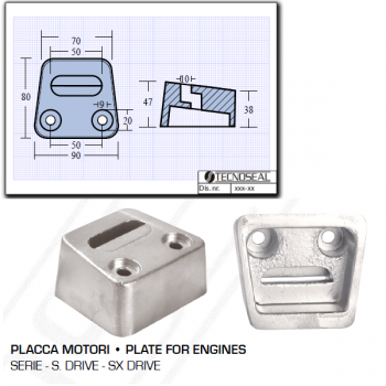 Plate for S.Drive SX Drive Series Motors