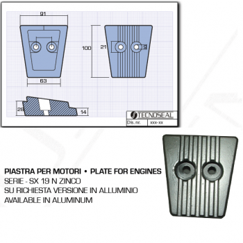 Plate for SX 19 N Zinc Motors