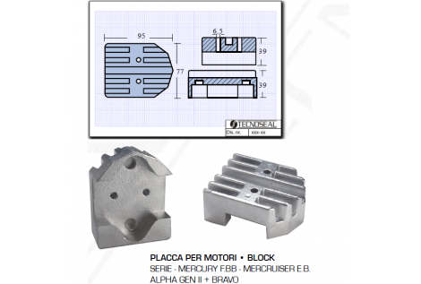 Plate for Mercury Mercruiser Alpha Gen Bravo Engines