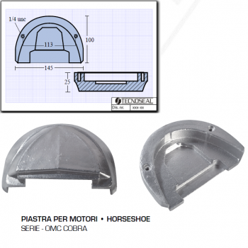 Plate for OMC Cobra Engines