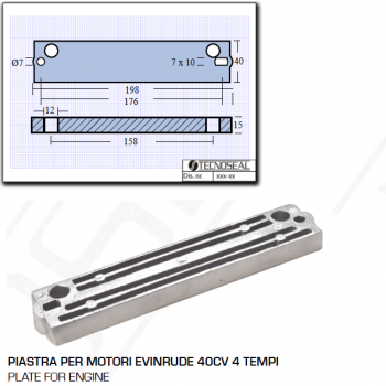 Plate for Evinrude 40HP 4 Stroke Engines