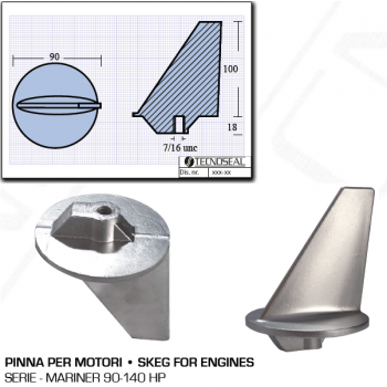 Fin for Mariner Engines 90 140 HP