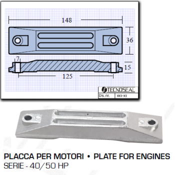 Plate for Honda Engines 40 50 HP