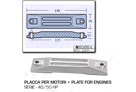 Plate for Honda Engines 40 50 HP