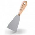 Stainless steel spatula with wooden handle