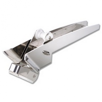 Bow roller with stainless steel flap