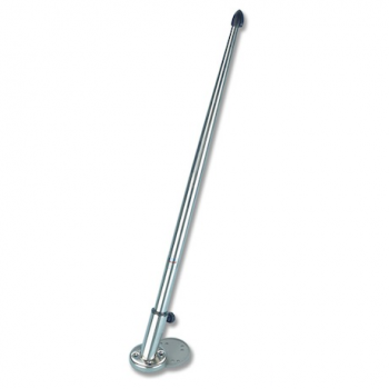 Stainless steel flag pole with base