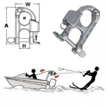 KONG Carabiner Regulatory Stainless Steel for Water Ski