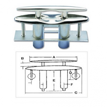 Stainless steel retractable bollard with rounded base