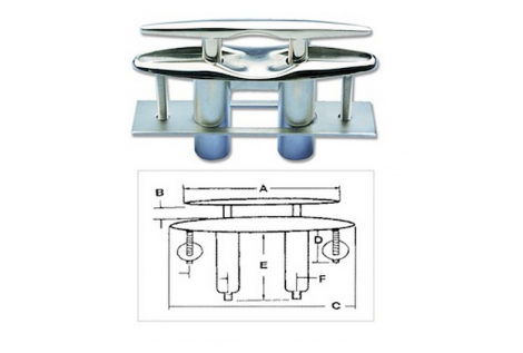 Stainless steel retractable bollard with rounded base