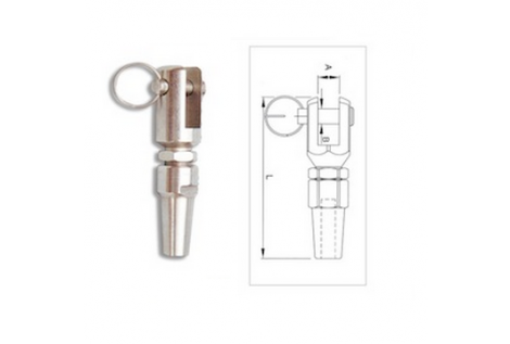 Fork Terminals for Steel Cables