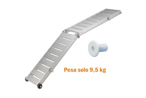 Folding gangway in non-slip aluminum