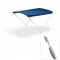 Canopy Sun Shade in White Painted Aluminum Strong Blue Canvas