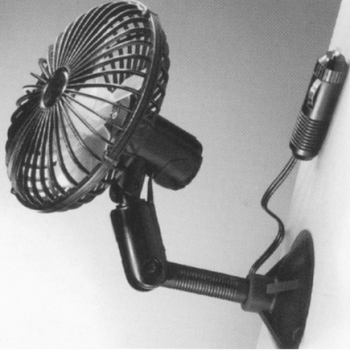 12V Adjustable Wall Fan and Cigarette Lighter Socket