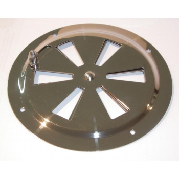 Stainless Steel Intake Round Grill with Adjustable Closure