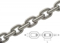 Stainless steel chain for winches