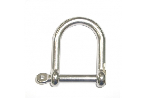 Extra-large large shackle in AISI 316 stainless steel