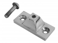 Stainles steel deck hinge side mounted