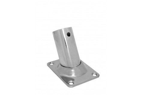 STAINLESS STEEL BASE 60 ° Ø MM.22