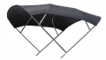 Stainless steel 4 arches blacvelvet bimini