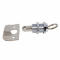 Stainless steel lock with botton