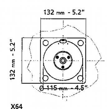 X64 MOUNTING FLANGE