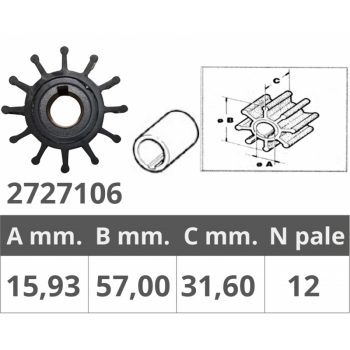 IMPELLER JAB.4568-JOHN.09-801B