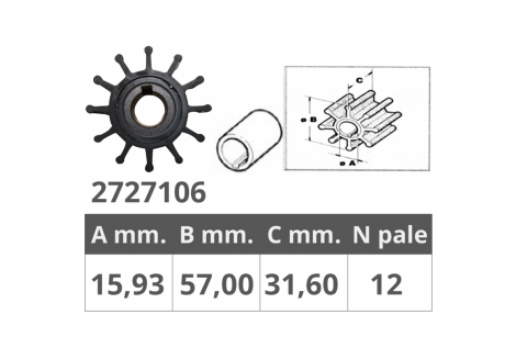 IMPELLER JAB.4568-JOHN.09-801B