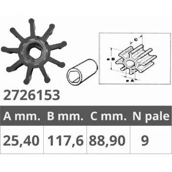 IMPELLER JABSCO 18786-0001