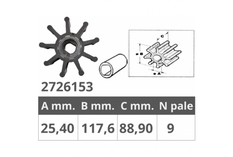 IMPELLER JABSCO 18786-0001