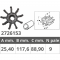 Jabsco impeller 18786-0001