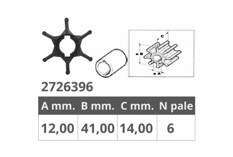 TOHATSU IMPELLER REF. OR.3C7-65021-2