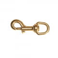 Brass kong snap hook with swivel eye