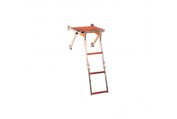 Aft platform and folding ladder