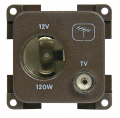 Lighter type socket 12v and tv antenna