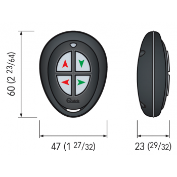 4-CHANNEL POCKET REMOTE CONTROL