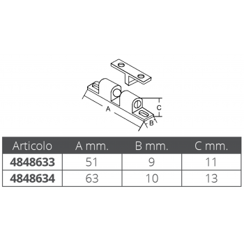 DOUBLE BALL LATCH AISI316