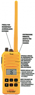 Portable vhf ic-gm1600e