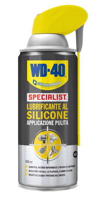 WD-40 Silicone Lubricant 400 ml, Black